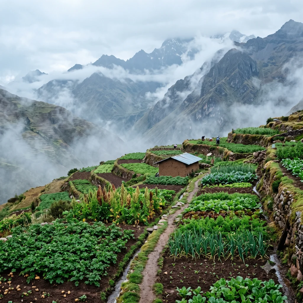 A garden making the most of a short, cool growing season